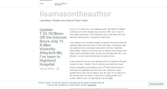 Desktop Screenshot of lisamasontheauthor.com